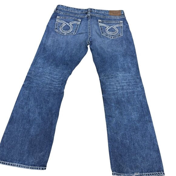 Big Star Pioneer Jean Men's Distressed Denim Pants Signature S Pocket, Size 42R - Picture 2 of 13